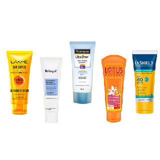 Sunscreen Starting from Rs.72 + Upto 8% Cashback
