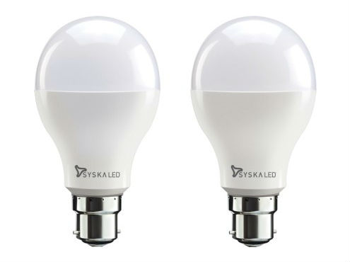 Syska Led Lights 12 W, 15 W LED 6500K Cool Day Light Combo Bulb
