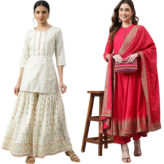 Festival Of style Sale - Get 30 - 75% off On Festive Wear + Extra 10% Coupon - "ETHNIC10" & GP Cashback !!