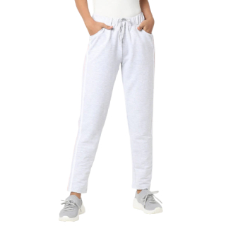 Flat 51% off on TEAMSPIRIT Heathered Track Pants with Contrast Taping