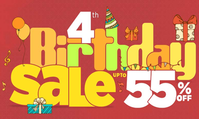 The 4th Birthday Sale - Get Upto 55% Off
