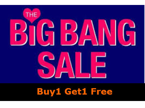 The Big Bang Sale: Buy1 Get1 Free