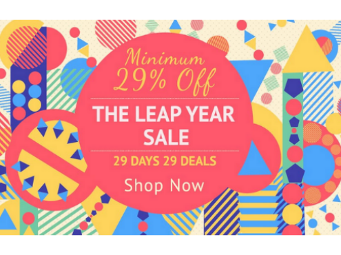 The Leap Year Sale: Minimum 29% Off for 29 days