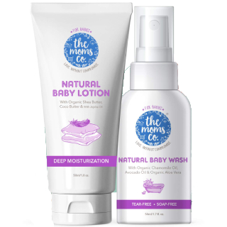 The Moms Co Baby Wash and Lotion (50ml Each) Worth Rs.298 at Rs.136 (After 5% Coupon)
