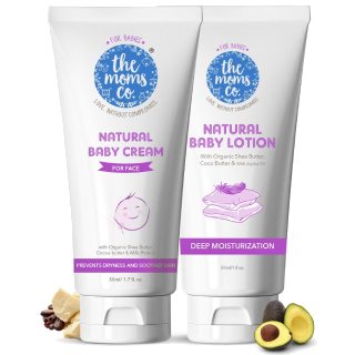 TheMomsCo Natural Baby Lotion & Baby Cream Combo at Rs. 461