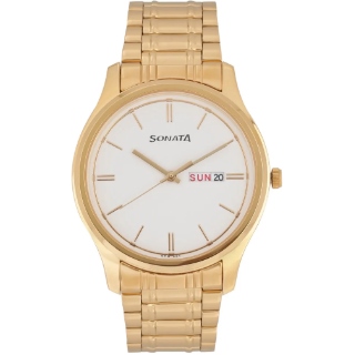 Sonata Essentials White Dial Analog Watch for Men Rs.550 (After GP cashback)