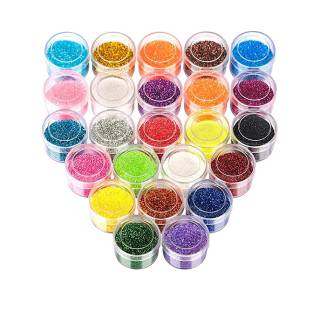 Buy Jhintemetic 12 Colors Glitter Set, Fine Glitter for Resin, Arts and Craft Supplies Glitter, Festival Glitter - Set of 12