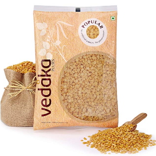 Vedaka Popular Toor Dal, 1kg at Rs.95 on Amazon