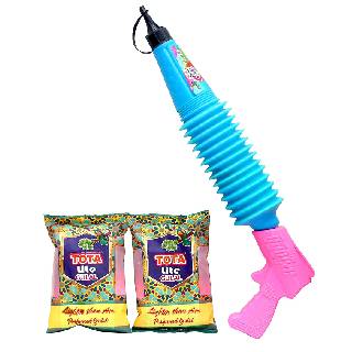 Tota Magic Gulal Gun with Holi Colors at Rs 230