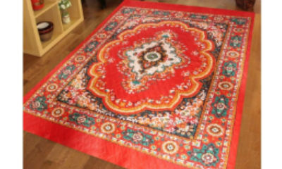 Traditional Design Jute Filled Quilted Polyester Carpet