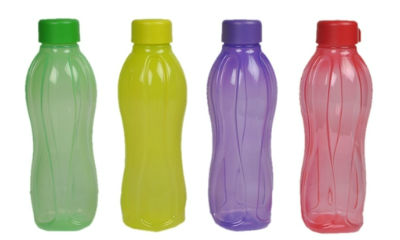 Tupperware Multicolour Plastic 1000 ML Bottle - Set of 4
