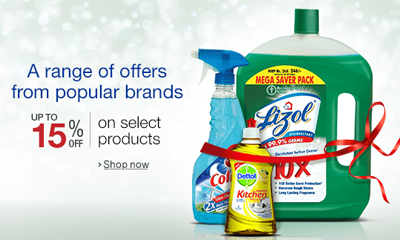 Upto 15% Off On Cleaning Supplies