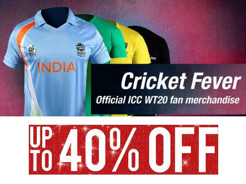 Upto 40% Off on T20 WC Cricket Merchandise