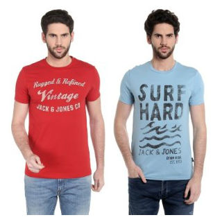 Upto 60% Off on Men T-Shirt Starting at Rs. 280
