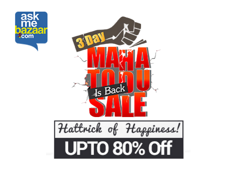 Upto 80% Off on Various Categories - Maha Todu Sale