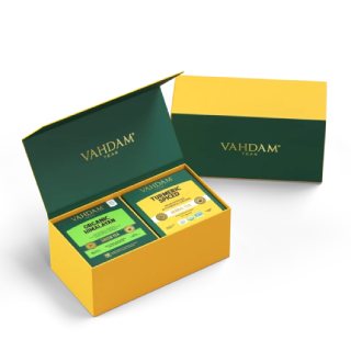 Turmeric Spiced + Himalayan Green Tea Detox Pack at Rs.499
