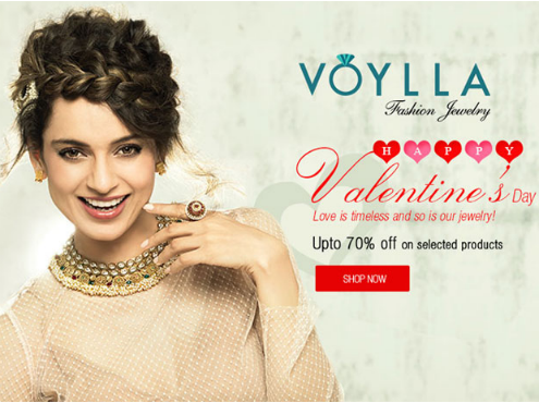 Valentine's Day Special: Upto 70% Off On Fashion Jewelry