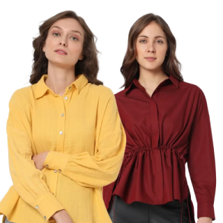 VeroModa Women Summer Shirts Flat 40-60% Off + Rs.100 Discount Coupon