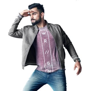 Virat Kohli Fashion: WROGN Men Grey Solid Denim Jacket Rs.3999