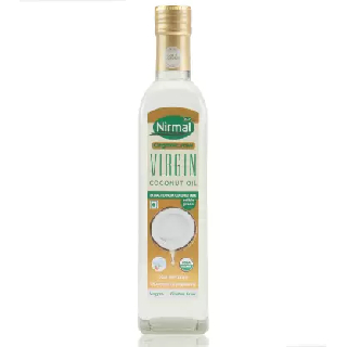 KLF Nirmal Organic Virgin Coconut Oil - 500 ML Glass Bottle worth Rs. 690 at Rs. 170 Only (After GP Cashback)