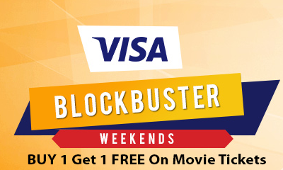 Visa Blockbuster Weekend Offer at Bookmyshow.com