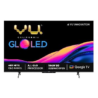 VU (50 inches) The GloLED Series 4K Smart LED Google TV at Rs.28499 (After Bank Discount)