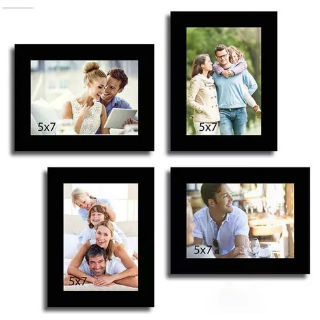 Wall Collage black Fibre Wood Photo Frame