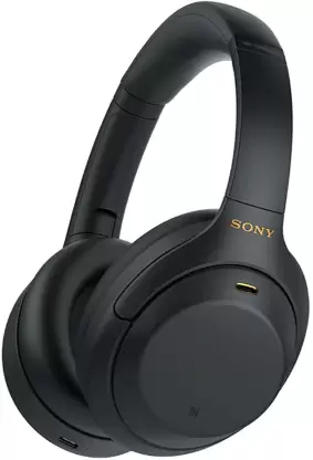 SONY WH-1000XM4 Bluetooth Headset  (Black, On the Ear)