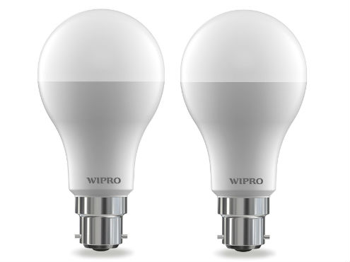 Wipro Garnet 12-Watt LED Bulb (Pack of 2, Cool Day Light)