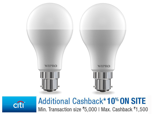 Wipro Garnet 14-Watt LED Bulb Pack of 2