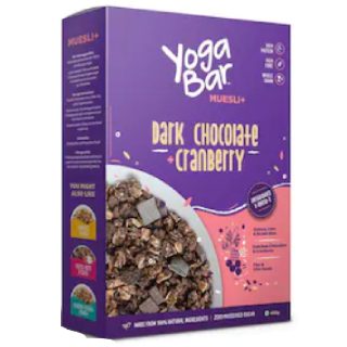 Yogabar Wholegrain Breakfast Muesli+  Dark Chocolate + Cranberry 400g @ 254