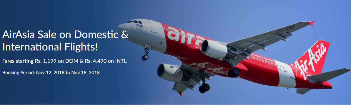MMT AirAsia Offers, Sale - Air Asia Domestic Flight Starts