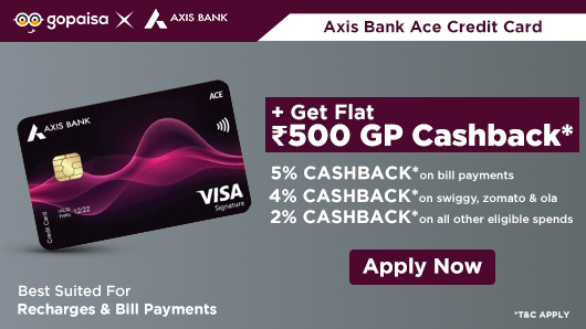 Apply for Axis Ace Credit Card via Gopaisa | Earn Rs.1500 reward on credit card dispatch