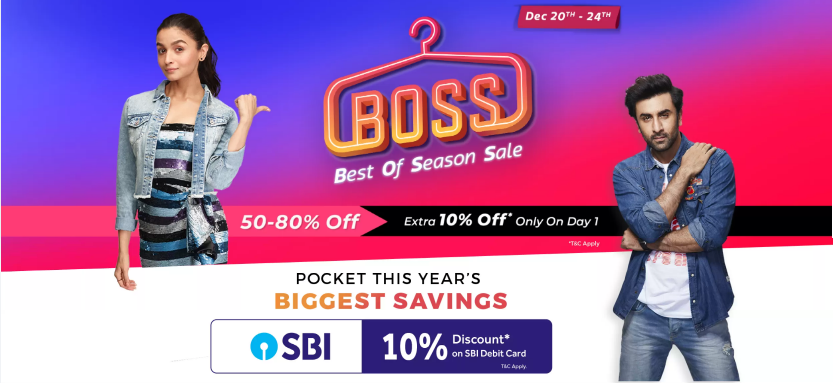 Flipkart fashion on sale sale boss