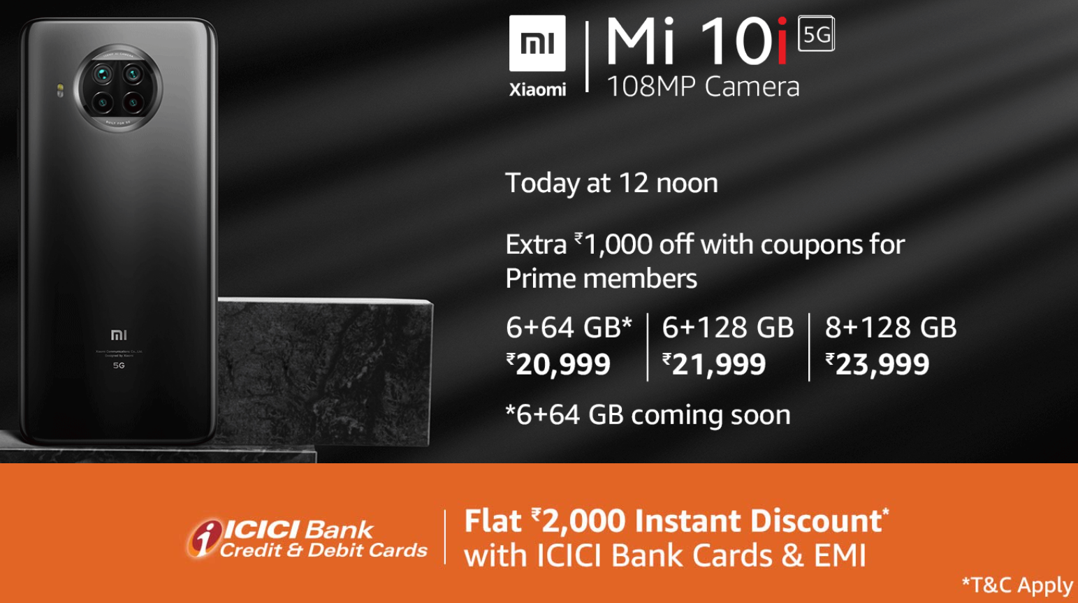 mi 10 5g price in india amazon