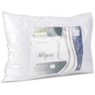 RECRON CERTIFIED Utopia Microfibre Solid Sleeping Pillow Pack of 2 